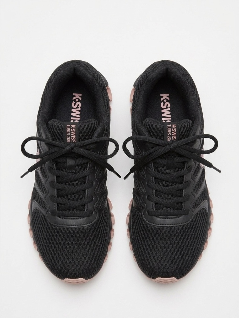 Vintage K-Swiss Black/Pink Tubes 200 Original Release Shoes (2010)Women’s Size 6
